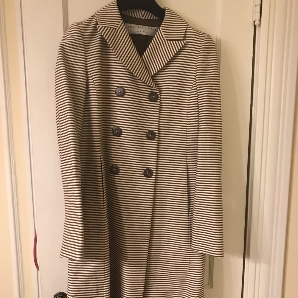 NWT Charles Nolan knee length pea coat